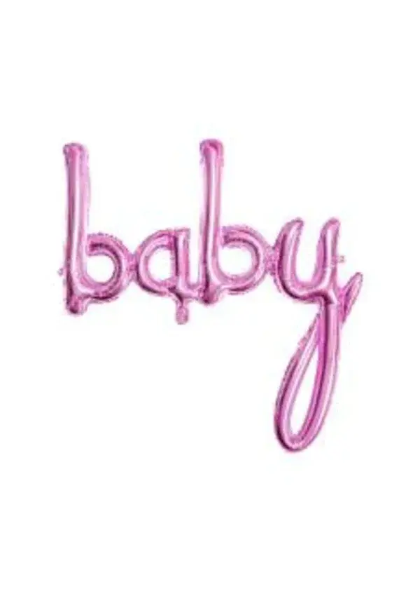 Baby Pembe Folyo Balon 95x60cm