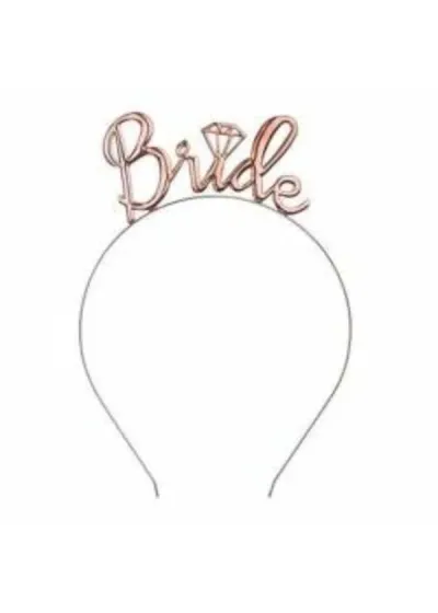 Bride Metal Rose Gold Taç