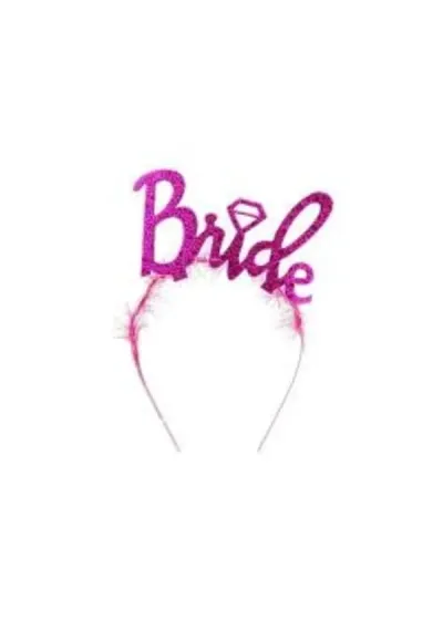 Bride Fuşya Metal&Eva Taç