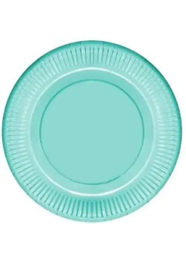 Makaron Yeşil Karton Tabak 8'li
