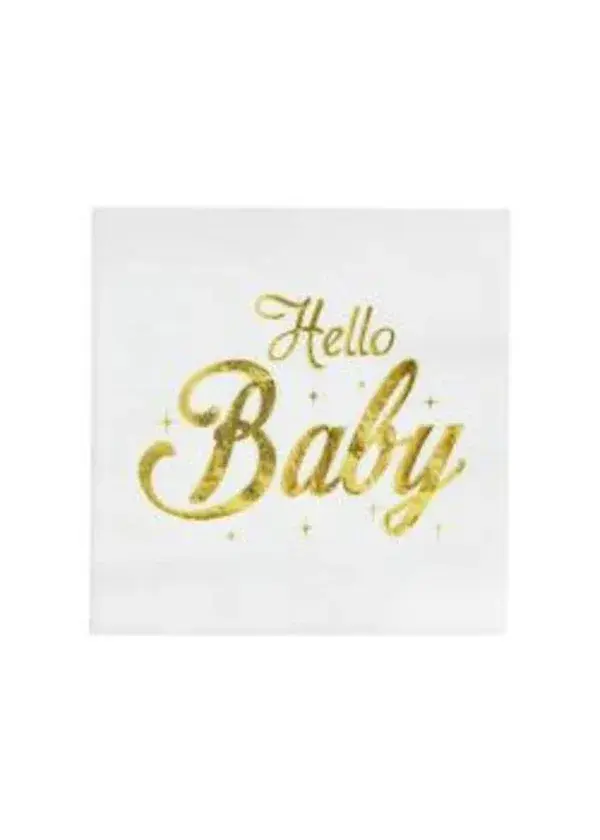 Hello Baby Altın Kağıt Peçete 16'lı