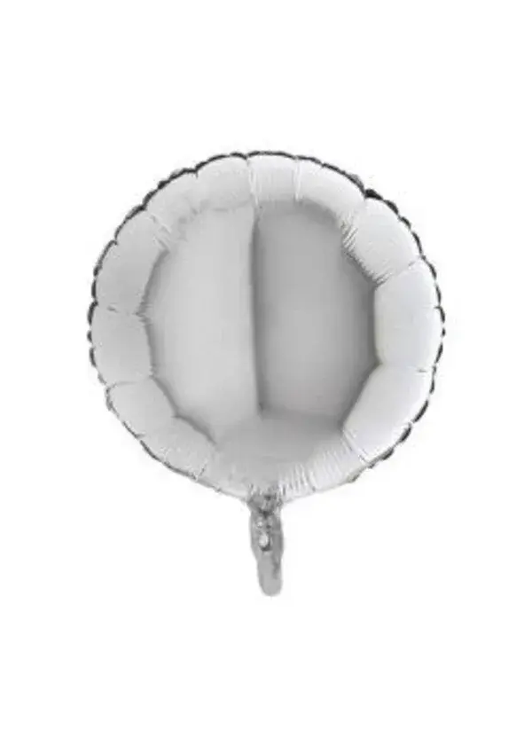 Gümüş Yuvarlak Folyo Balon 45cm