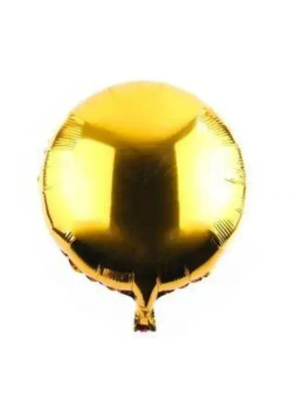 Altın Yuvarlak Folyo Balon 45cm