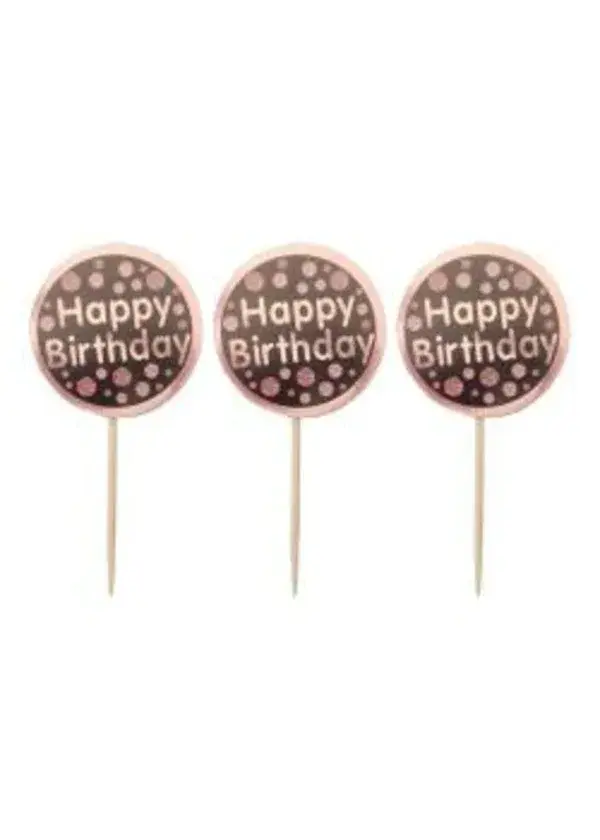 Happy Birthday Rose Gold Kürdan 20'li