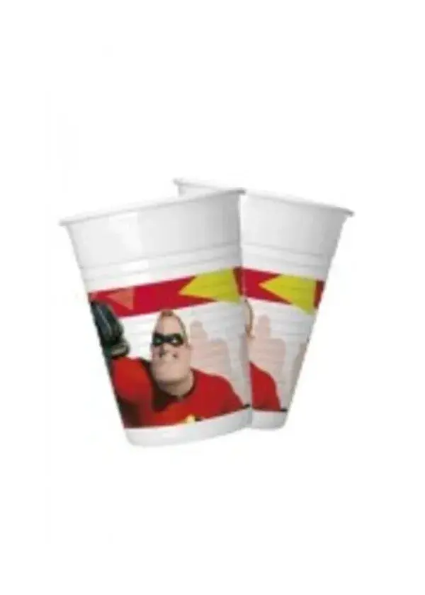 Incredibles İnanılmaz Aile Bardak 8'li