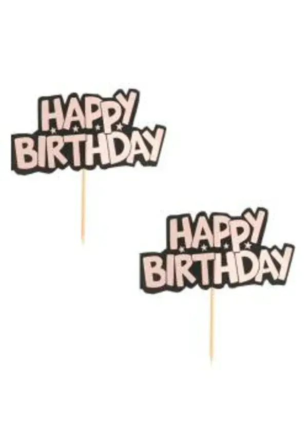 Happy Birthday Rose Gold Kürdan 2'li