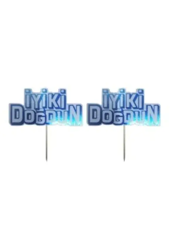 İyiki Doğdun Mavi Kürdan 2'li