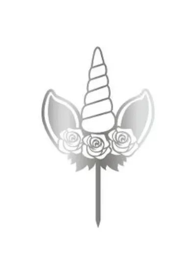 Unicorn Güllü Gümüş Pleksi