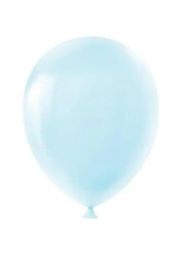 Pastel Mini Açık Mavi Dekorasyon Balonu 10'lu