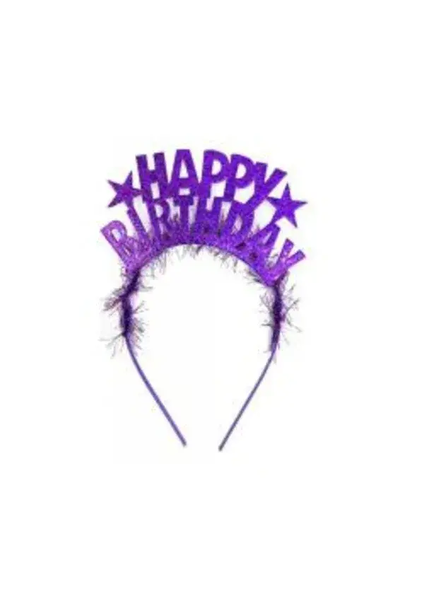 Happy Birthday Parti Tacı Mor
