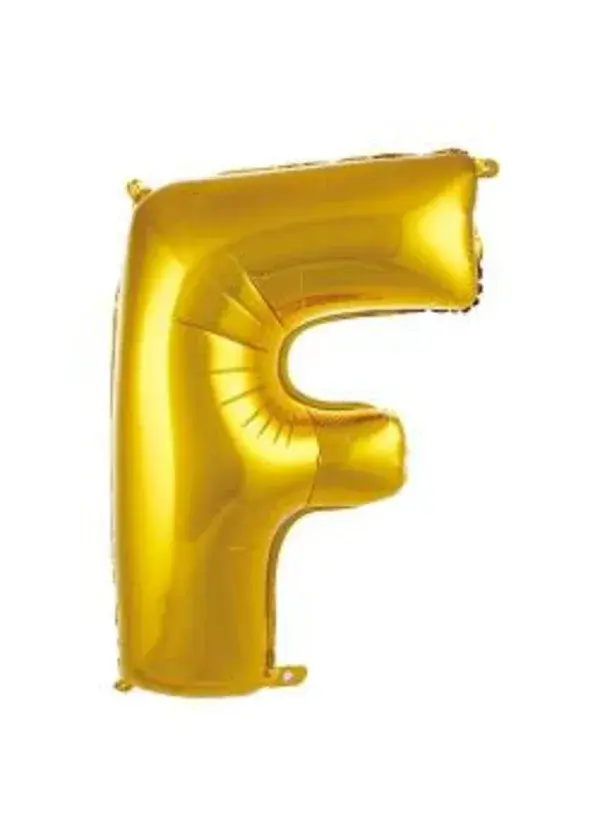 F Harf Folyo Balon Altın 75cm