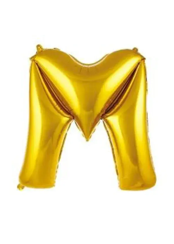M Harf Folyo Balon Altın 75cm