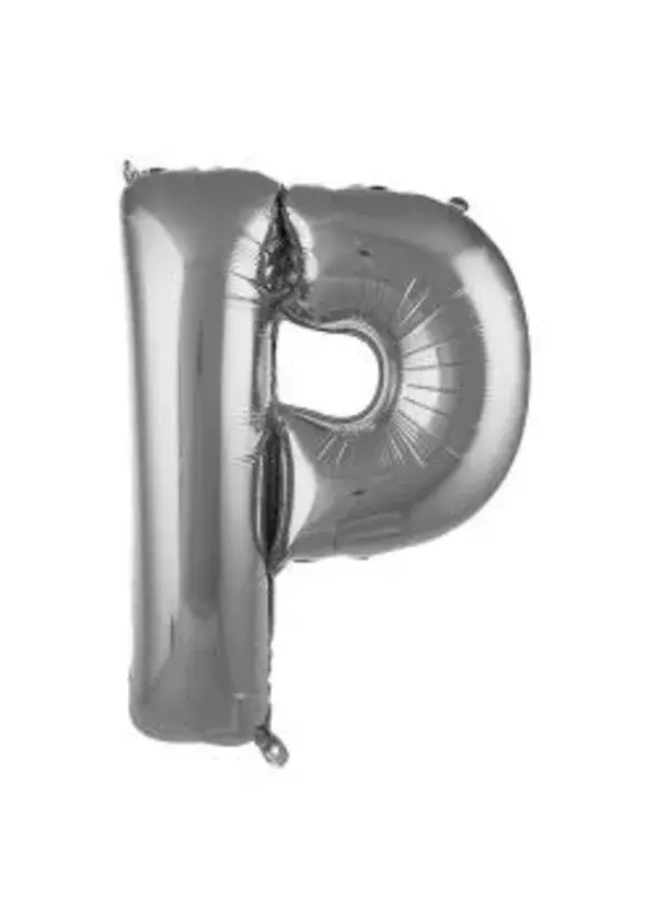 P Harf Folyo Balon Gümüş 75cm
