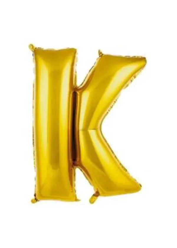 K Harf Folyo Balon Altın 75cm