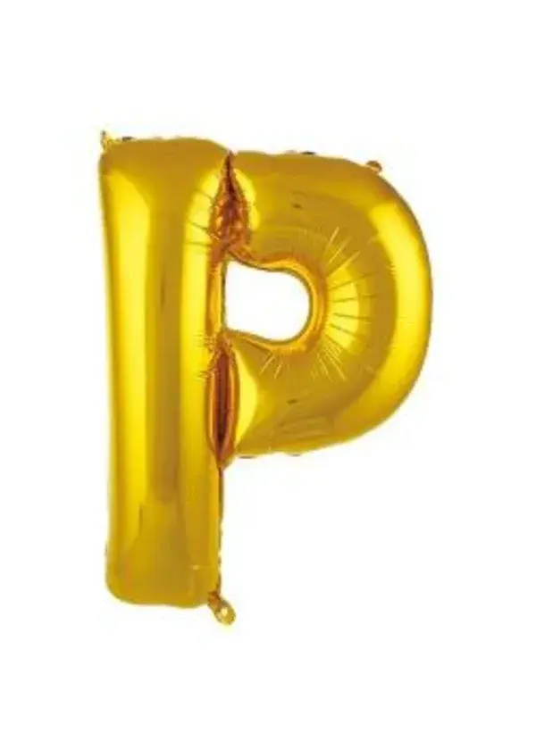 P Harf Folyo Balon Altın 75cm