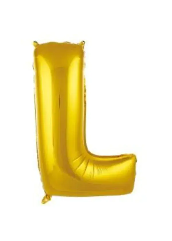 L Harf Folyo Balon Altın 75cm