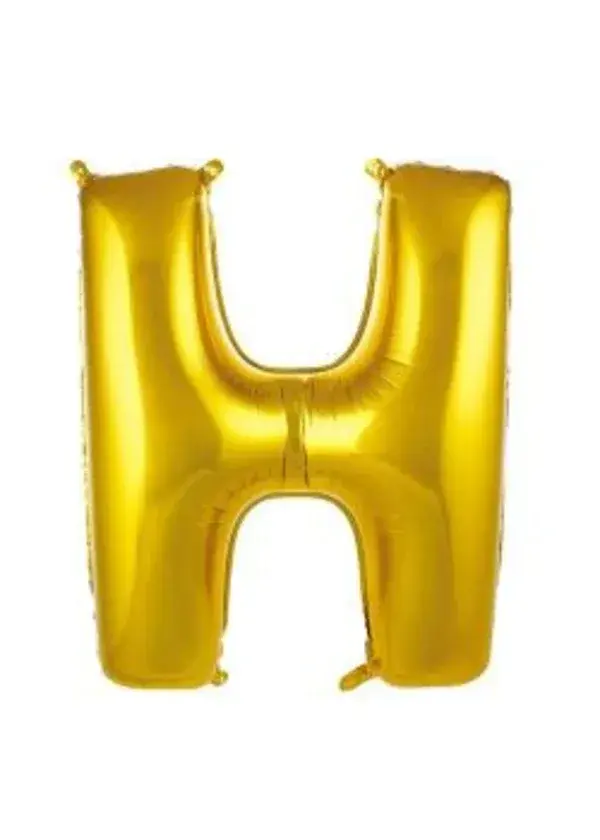 H Harf Folyo Balon Altın 75cm