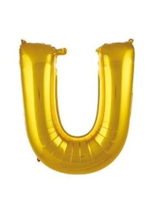 U Harf Folyo Balon Altın 75cm