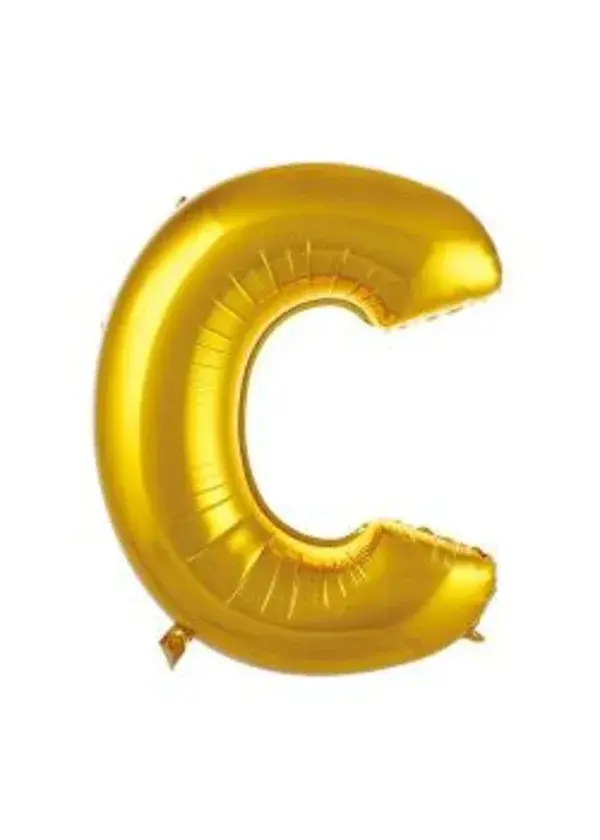 C Harf Folyo Balon Altın 75cm
