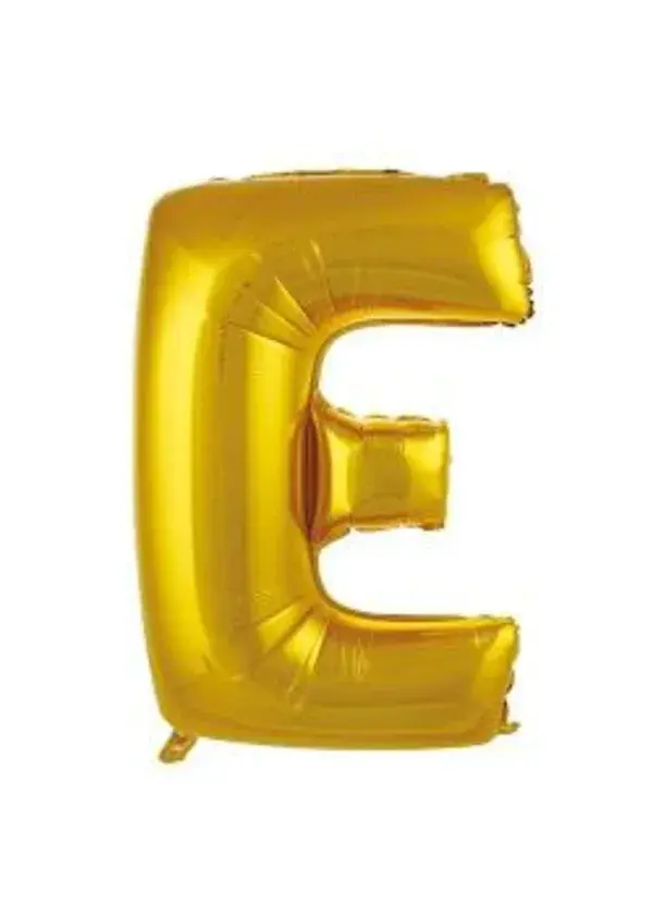 E Harf Folyo Balon Altın 75cm