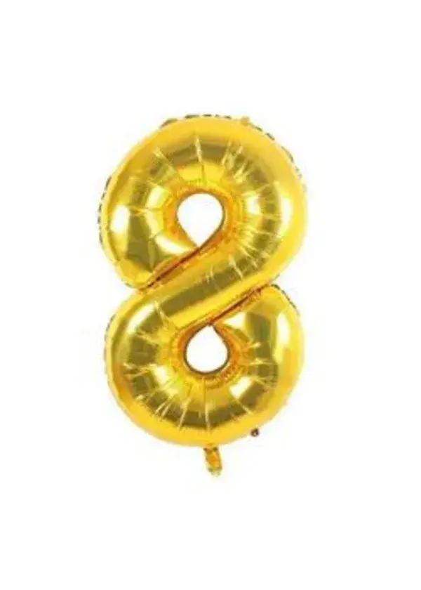 8 Rakam Folyo Balon Altın 75cm