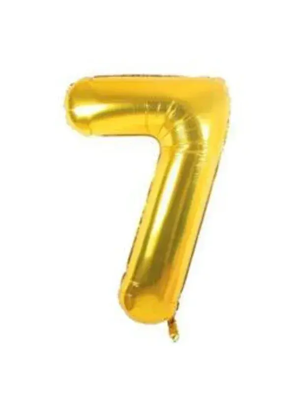 7 Rakam Folyo Balon Altın 75cm