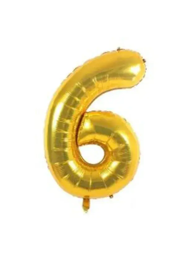 6 Rakam Folyo Balon Altın 75cm