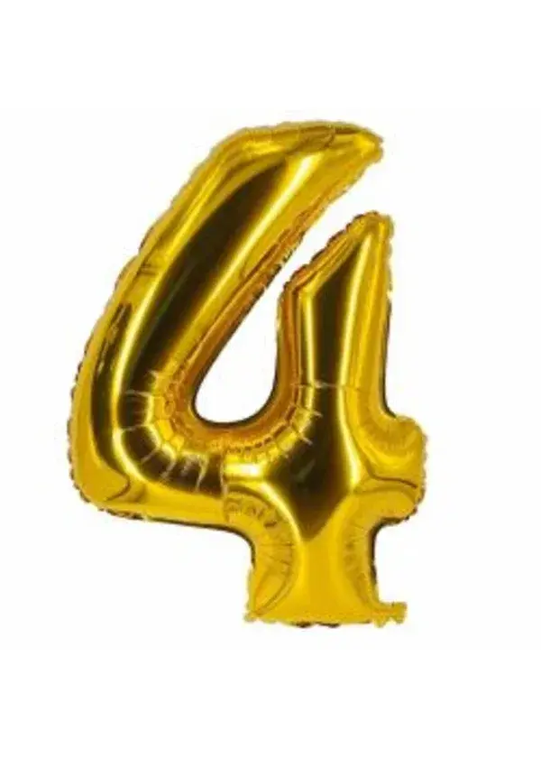4 Rakam Folyo Balon Altın 75cm