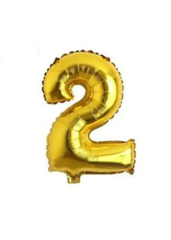 2 Rakam Folyo Balon Altın 75cm