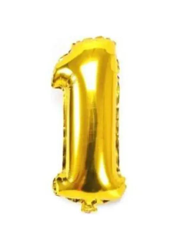 1 Rakam Folyo Balon Altın 75cm
