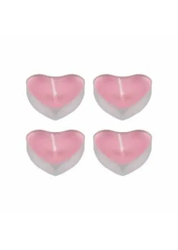 Pembe Kalp Tealight Mum 50'li