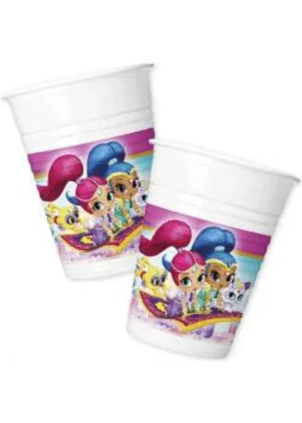 Shimmer And Shine Plastik Bardak 8'li