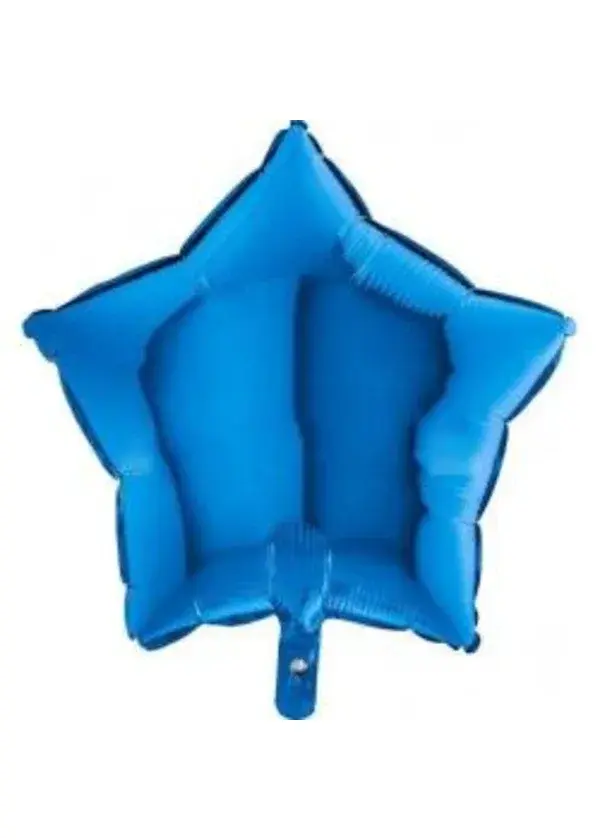 Mini Yıldız Mavi Folyo Balon 10cm