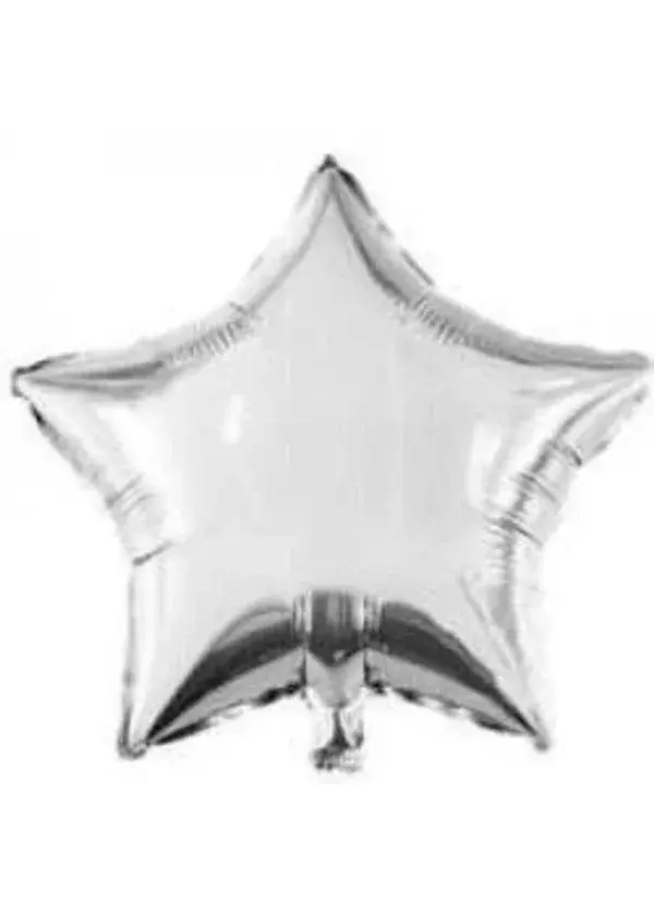 Mini Yıldız Gümüş Folyo Balon 10cm