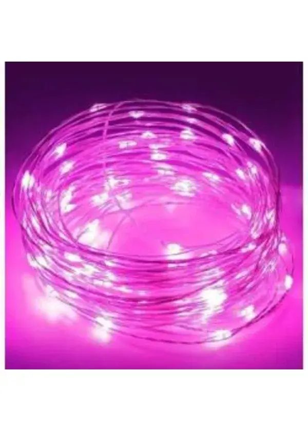 Pembe Renk Tel Led Işık 3mt