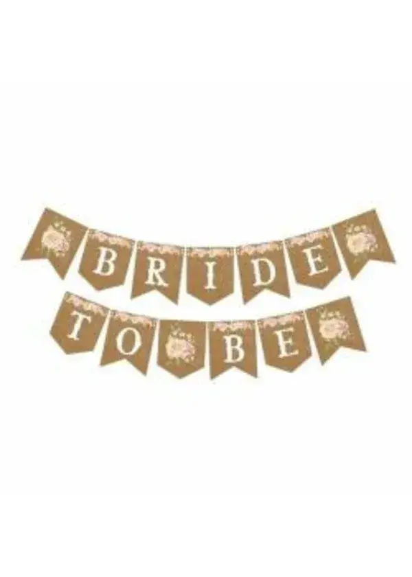 Bride To Be ZikZak Harf Banner