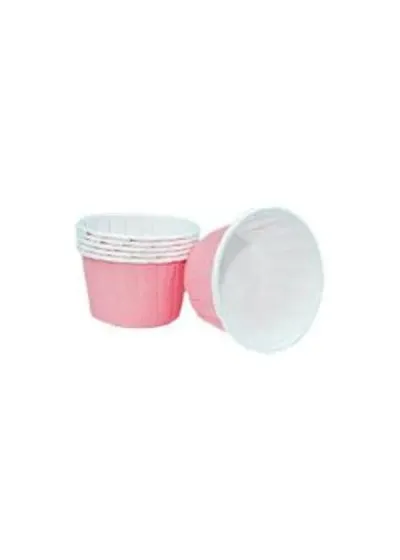 Pastel Pembe Muffin Kek Kapsülü 25'li