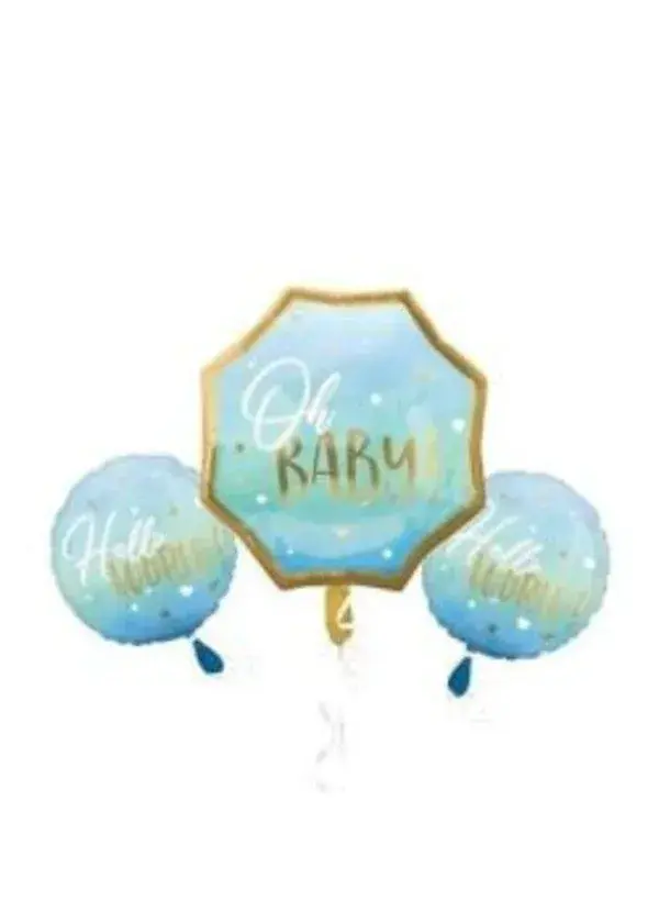 Oh Baby Mavi Folyo Balon Seti 3'lü