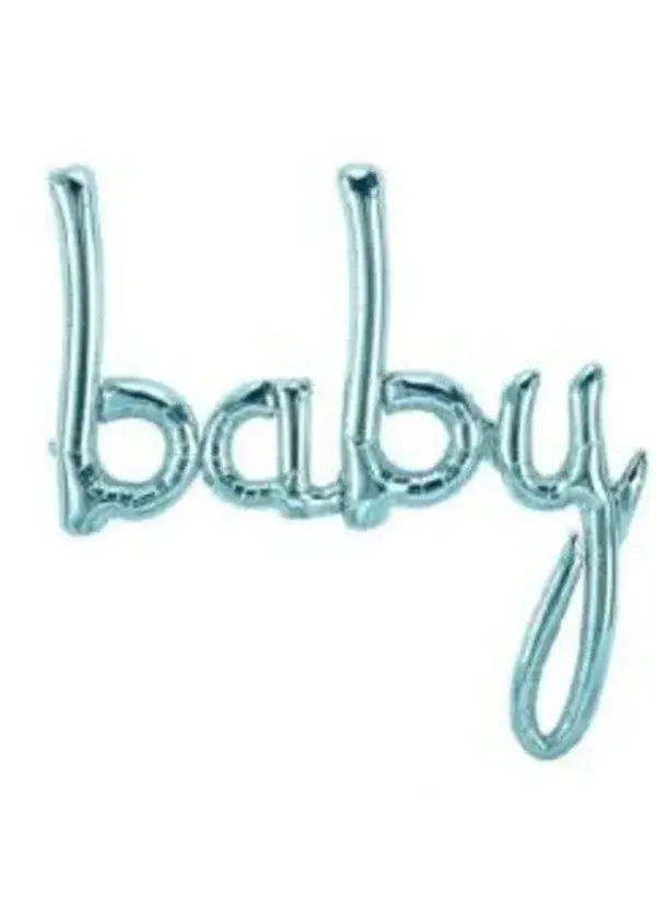Baby Mavi Folyo Balon 95x60cm