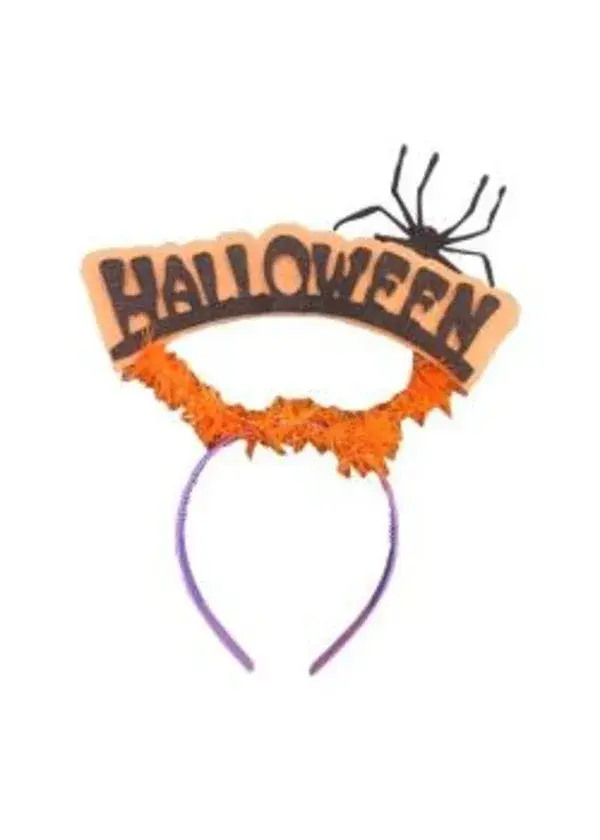 Halloween Örümcek Desenli Taç