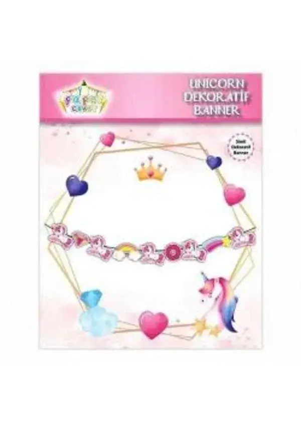 Unicorn Banner Süs