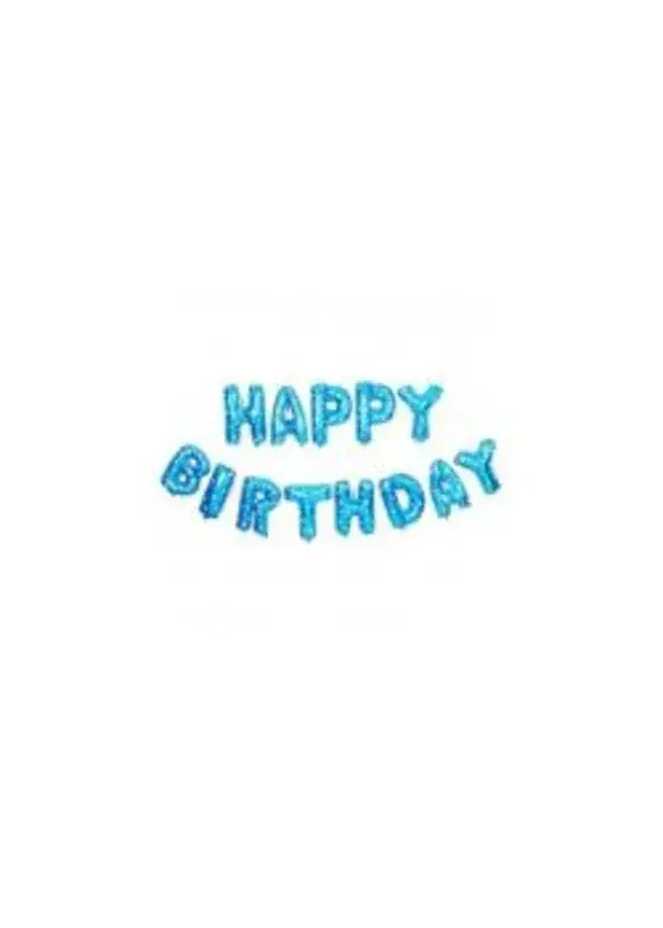 Happy Birthday Mavi Folyo Balon Seti