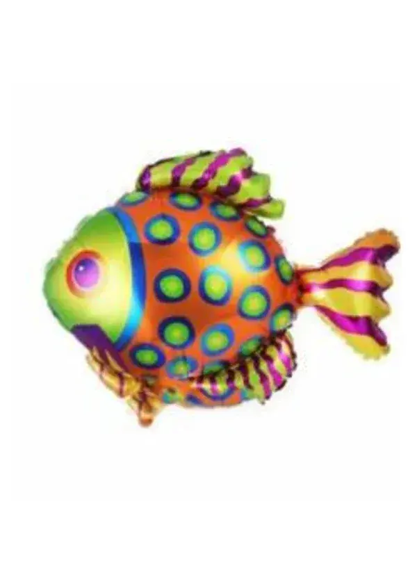 Renkli Balık Folyo Balon 90x71