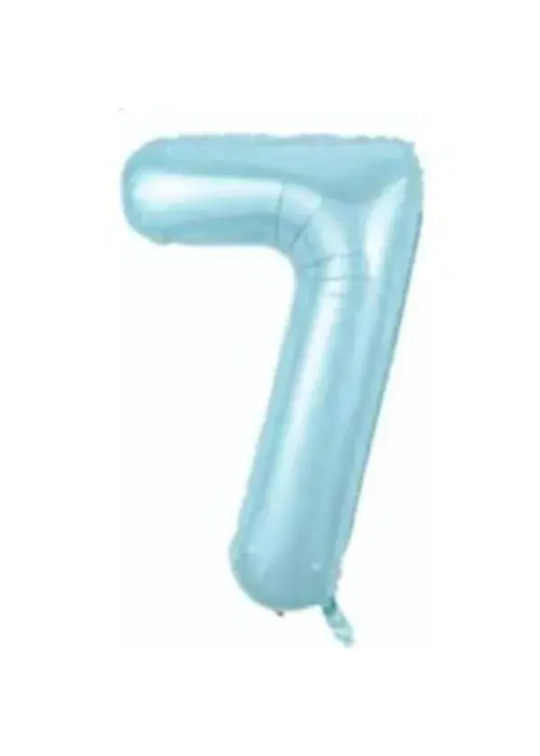 7 Rakam Folyo Balon Mavi 75cm