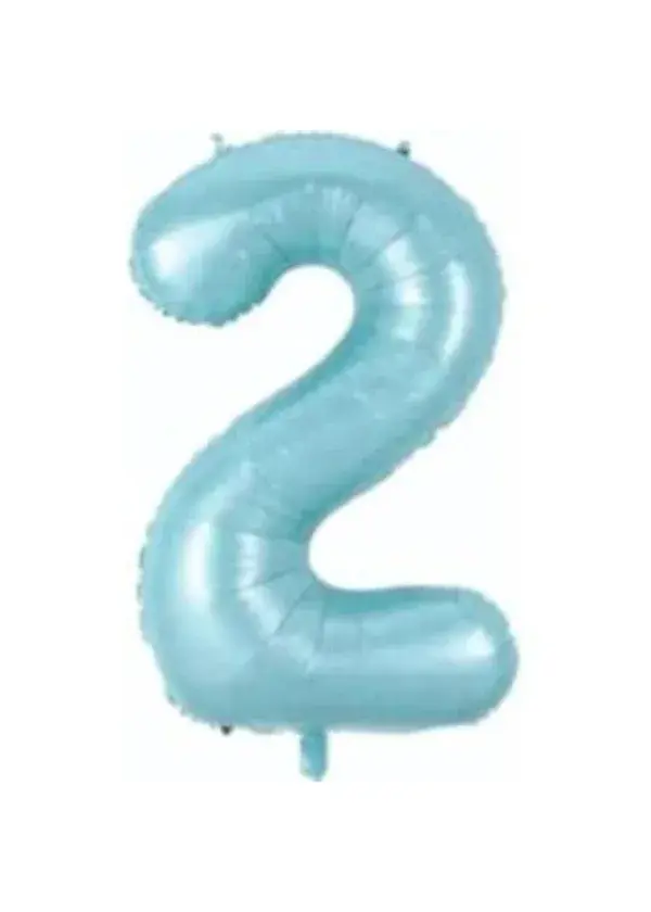2 Rakam Folyo Balon Mavi 75cm