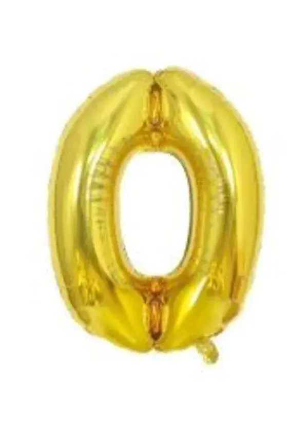 0 Rakam Folyo Balon Altın 75cm