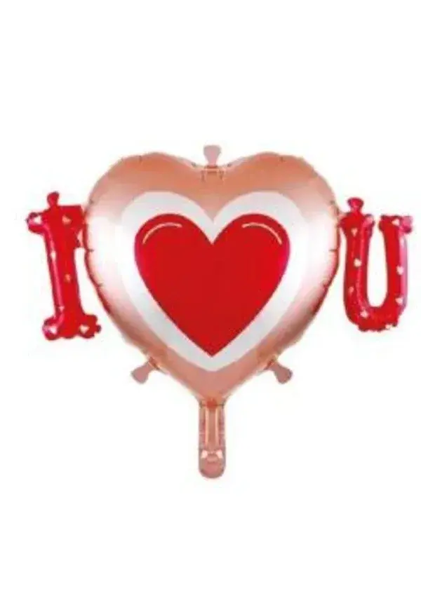 I Love You Folyo Balon 80x62