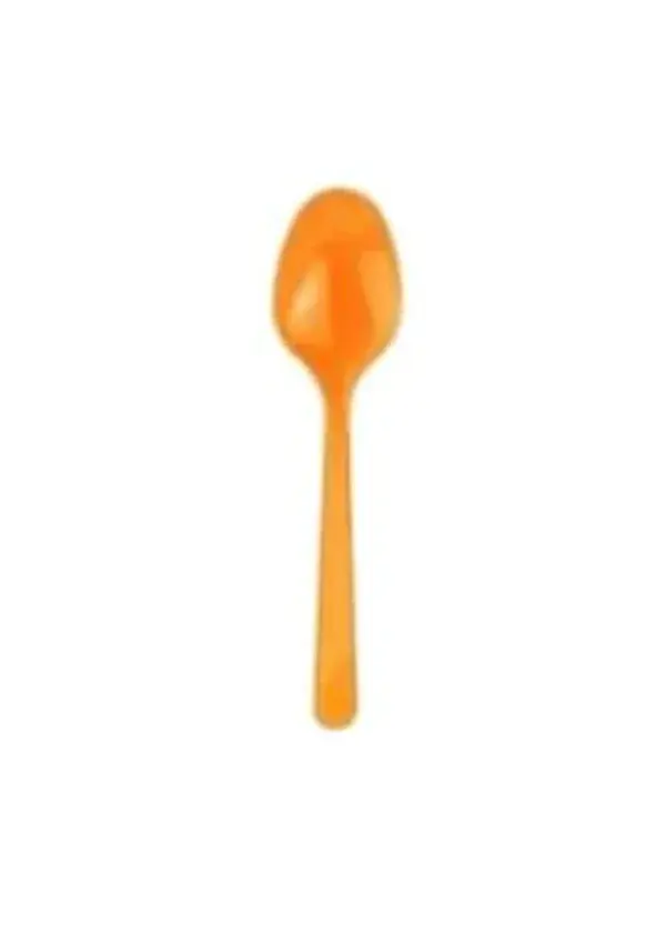 Turuncu Plastik Kaşık 24'lü