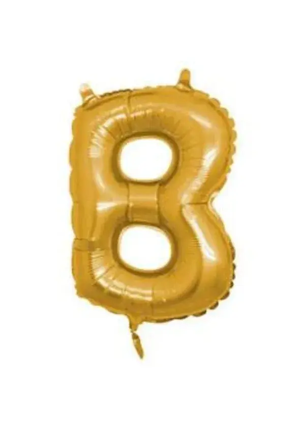 B Harf Folyo Balon Altın 40cm