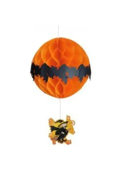 Cadılar Bayramı (Halloween) Cadı Figürlü Petek Süs